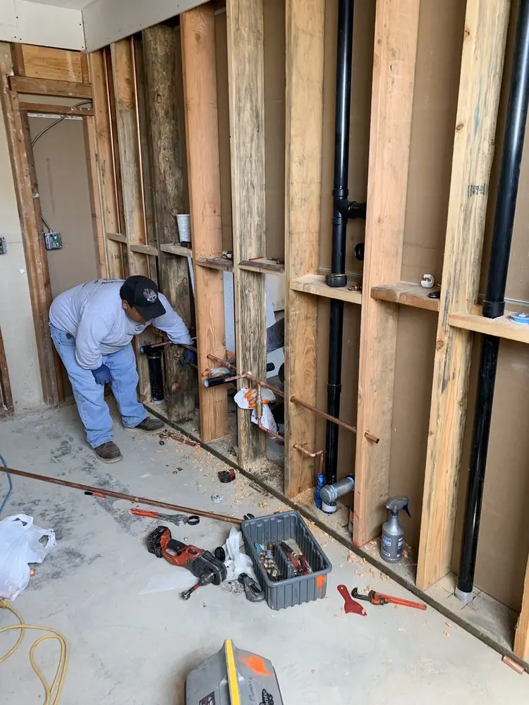 Commercial rough-in plumbing for Trenchless Sewer Repair in Princeton